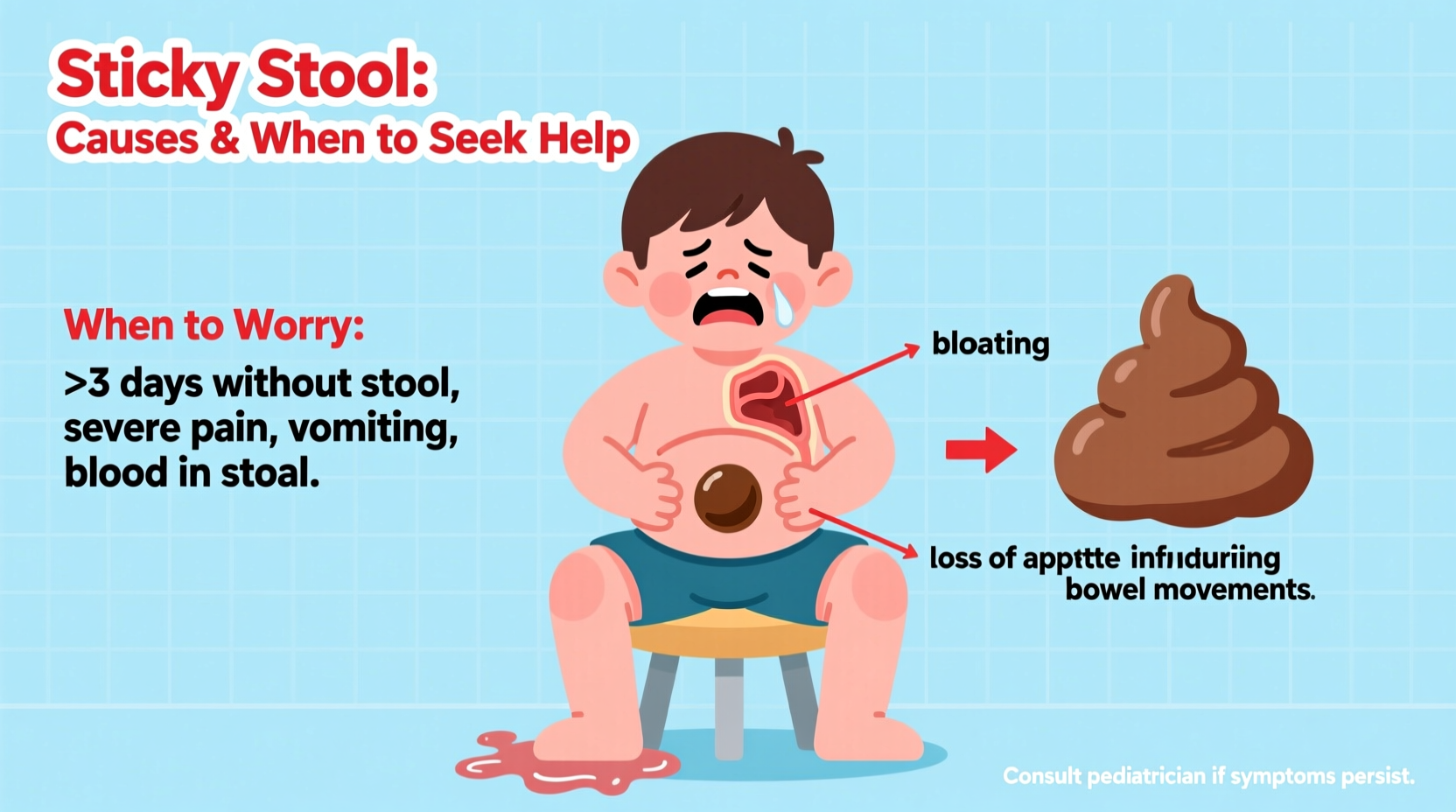 sticky stool causes treatments and when to worry