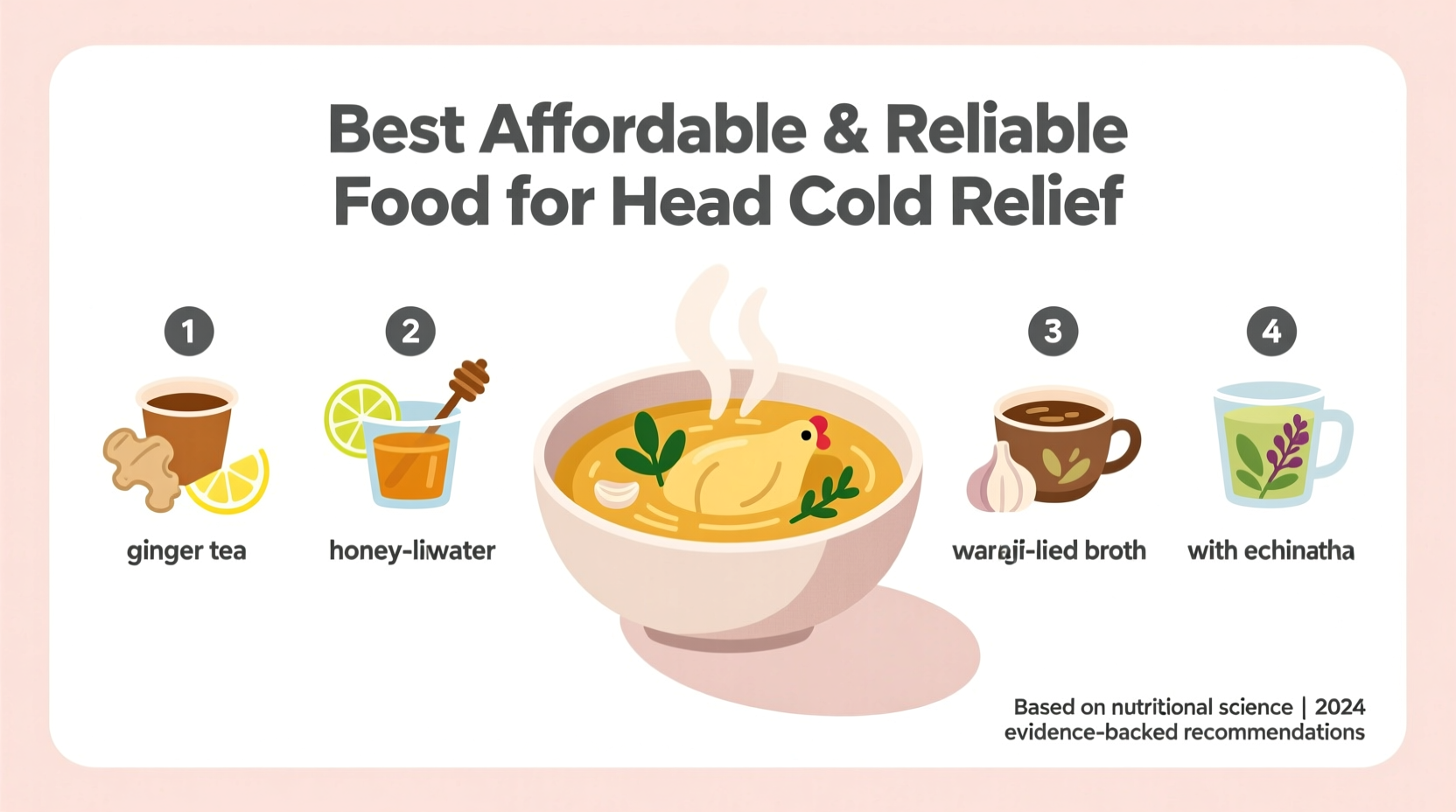 affordable and reliable options for the best food for head cold relief