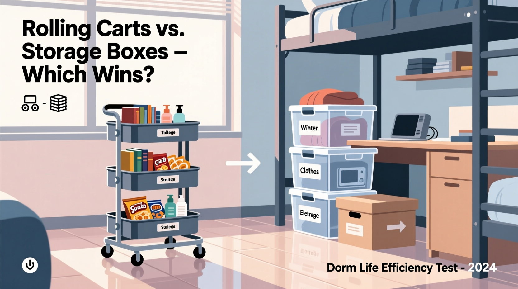 dorm storage are rolling carts really better than storage boxes