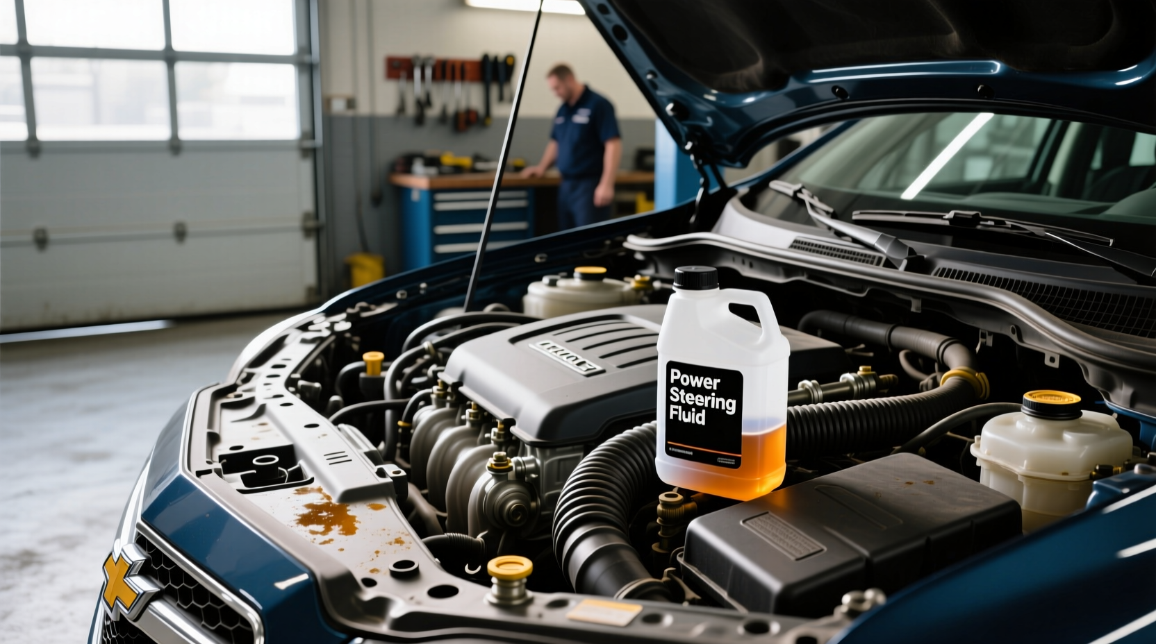 2016 chevy equinox power steering fluid location