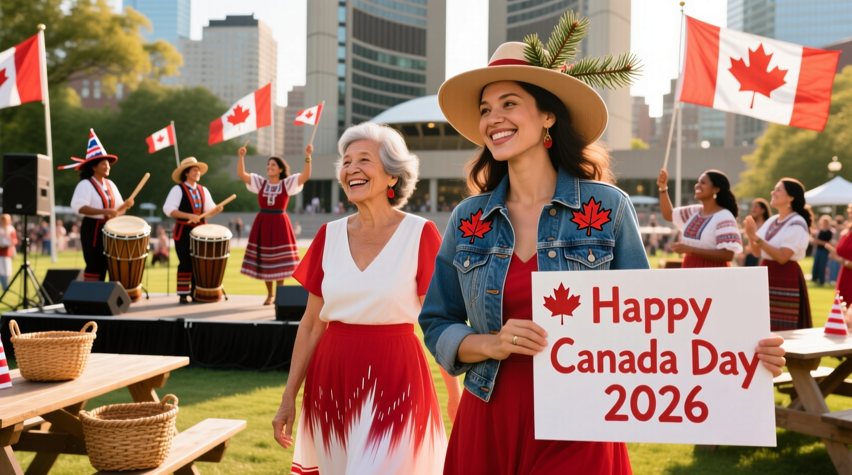 womens canada day clothing