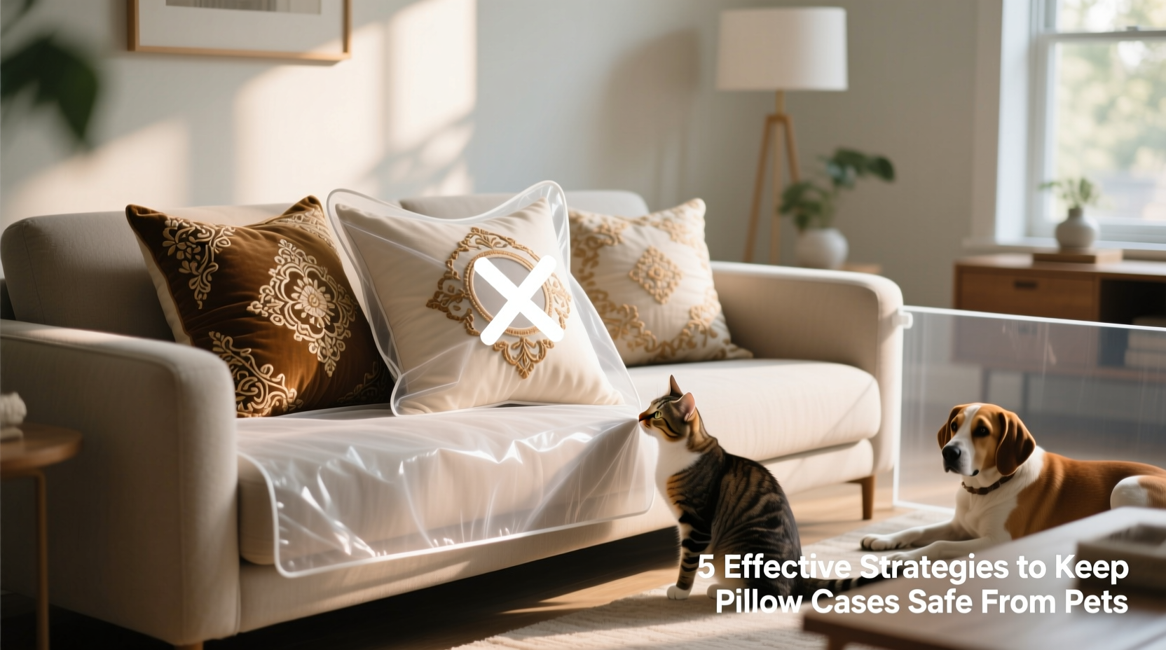 effective strategies to keep your decorative pillow cases safe from pet damage
