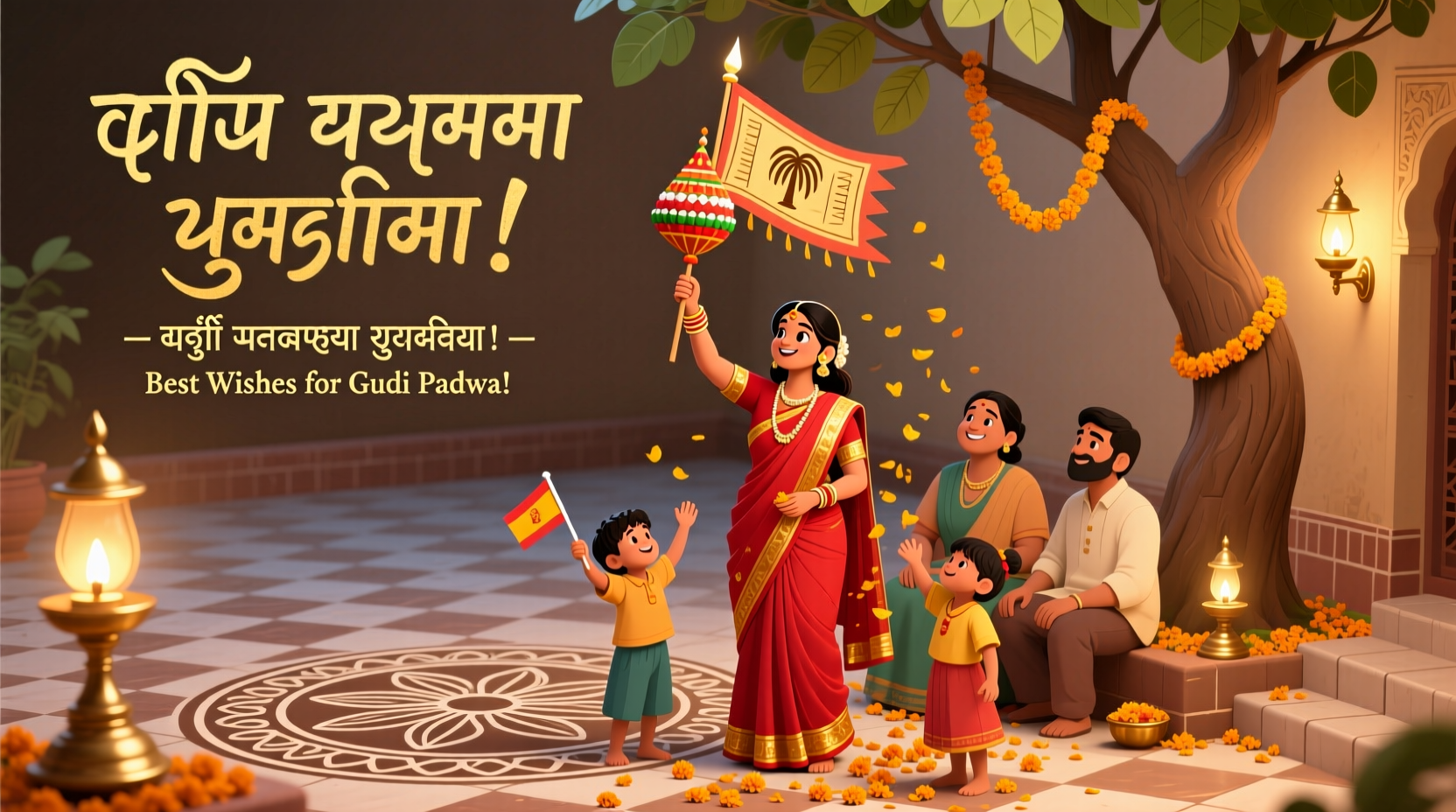 how to wish new year in marathi