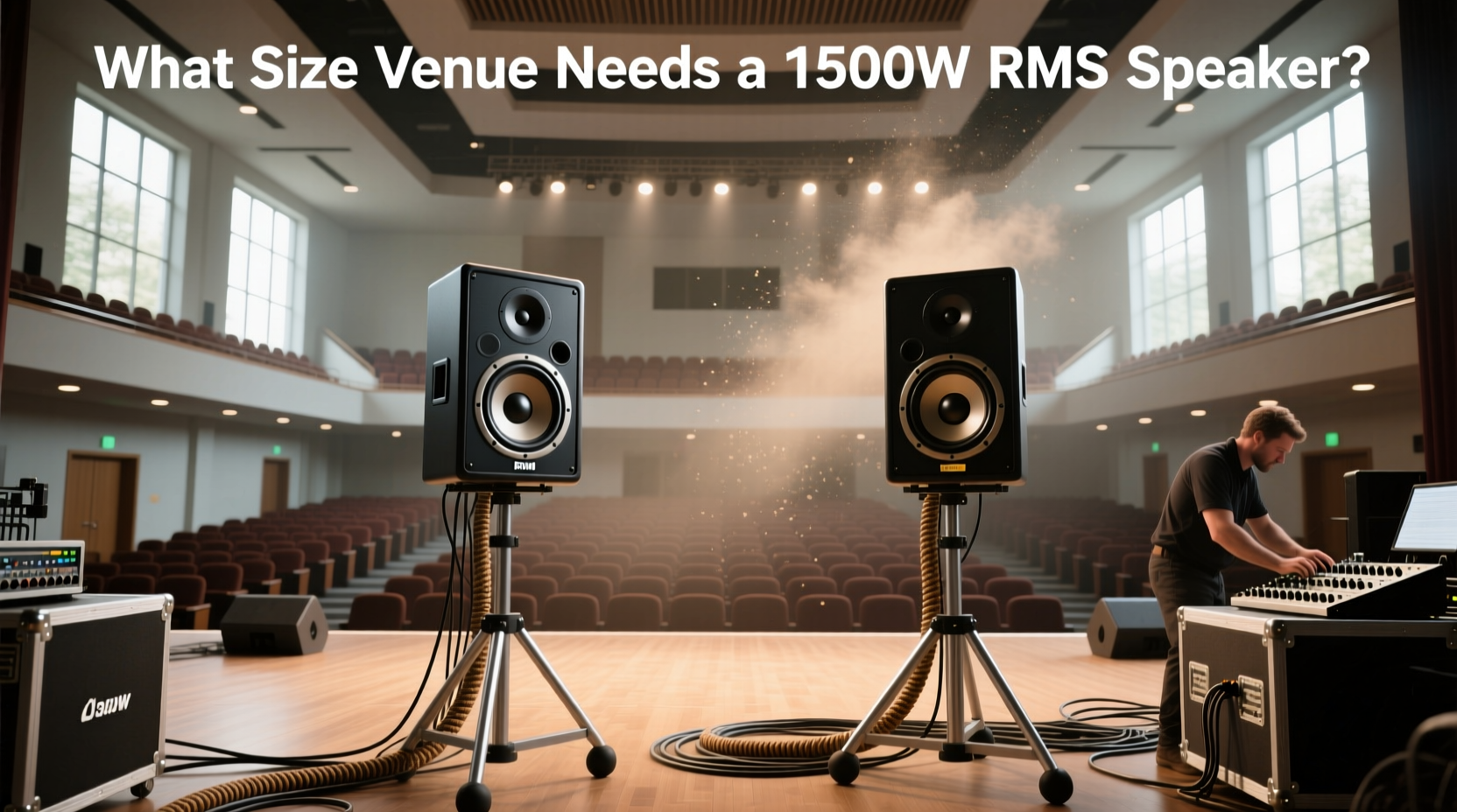 1500w rms speakers what venue size is right 