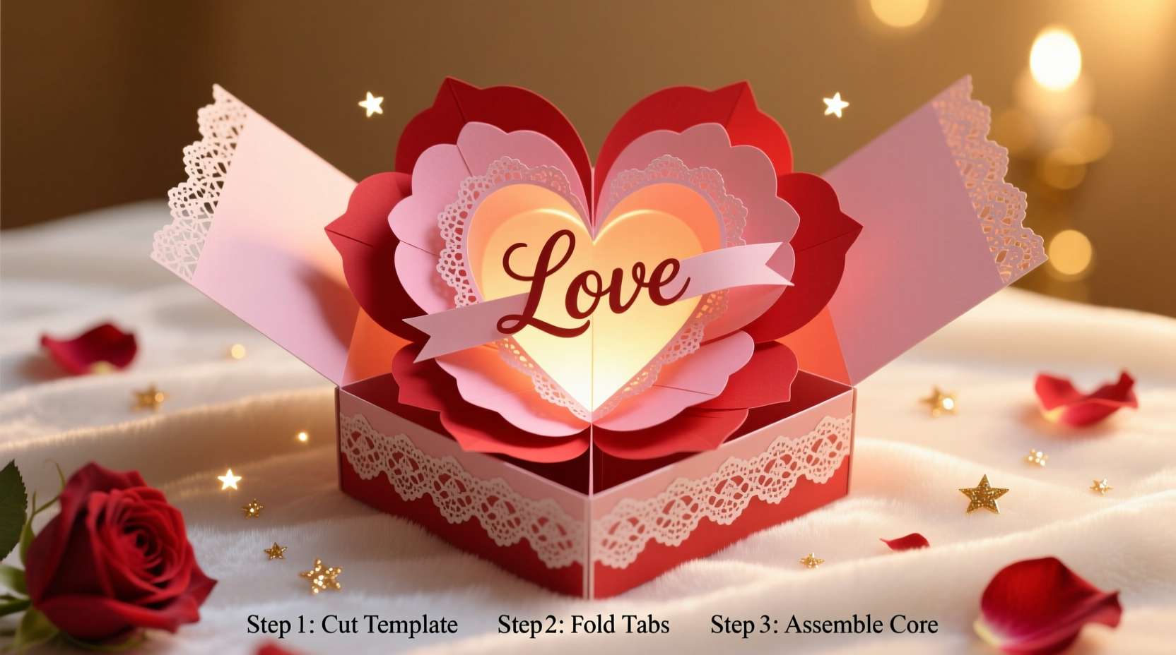 how to make a valentines day explosion box