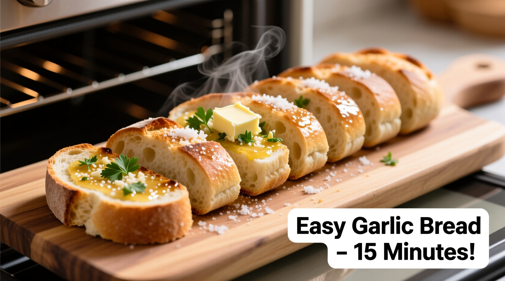 Easy Garlic Bread Recipe: 6 Ingredients, 20 Minutes