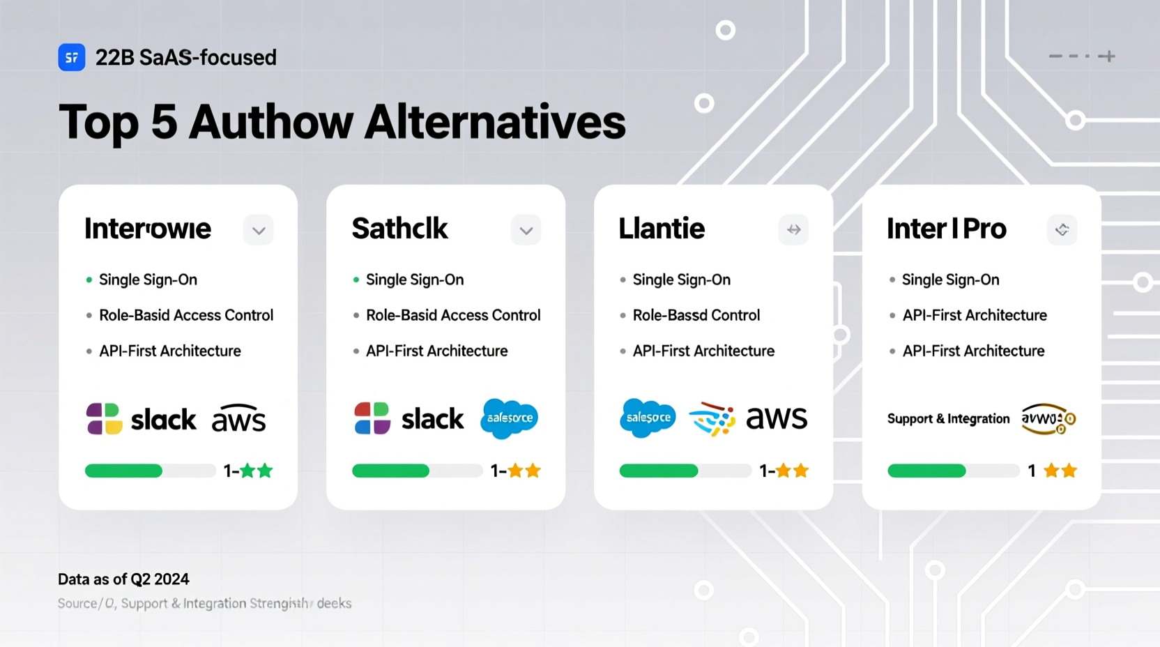 which auth0 alternative offers better support for b2b saas