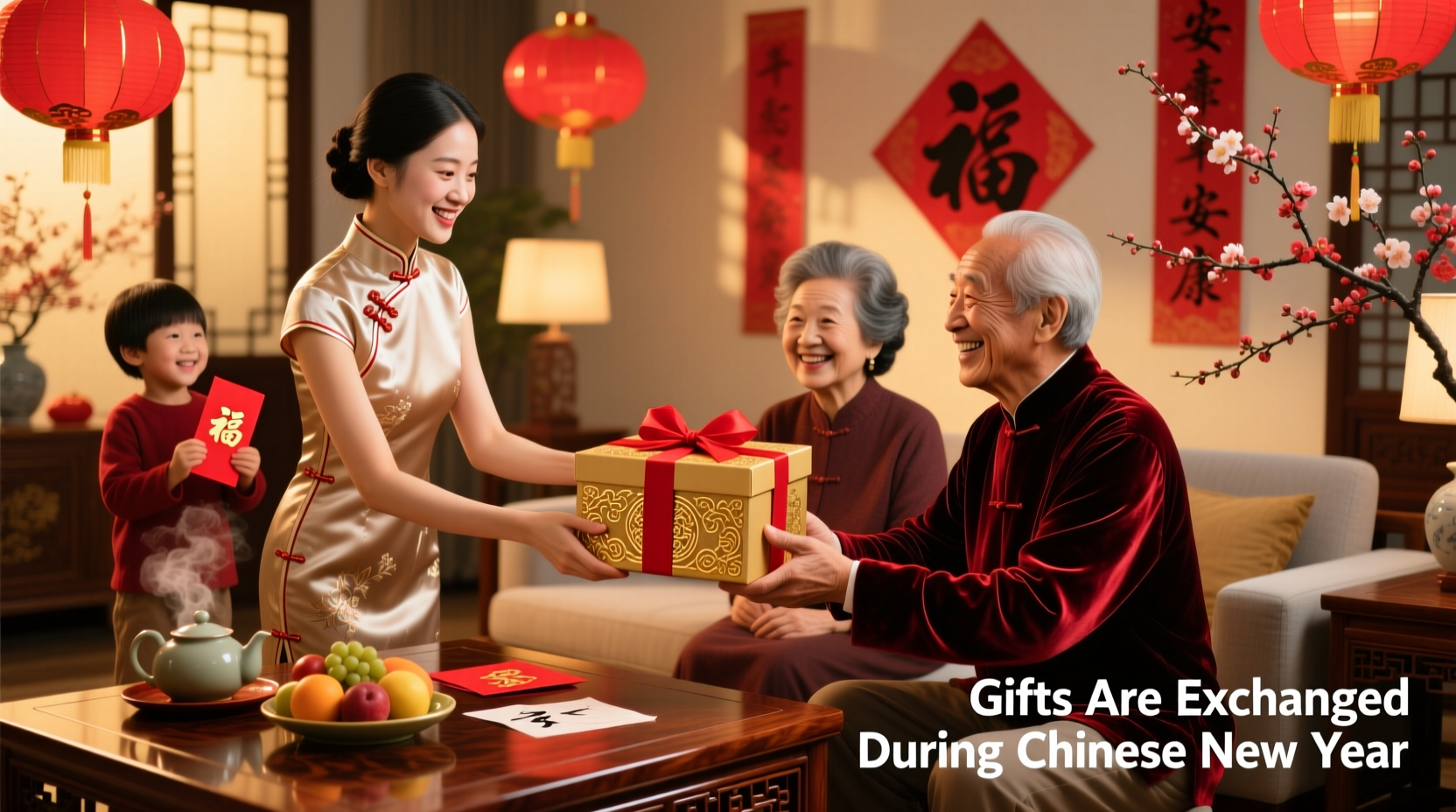 are gifts exchanged during chinese new year
