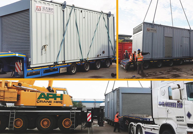 0.5 1 2 3 4 5 6 ton gas or oil steam output portable mobile container boiler