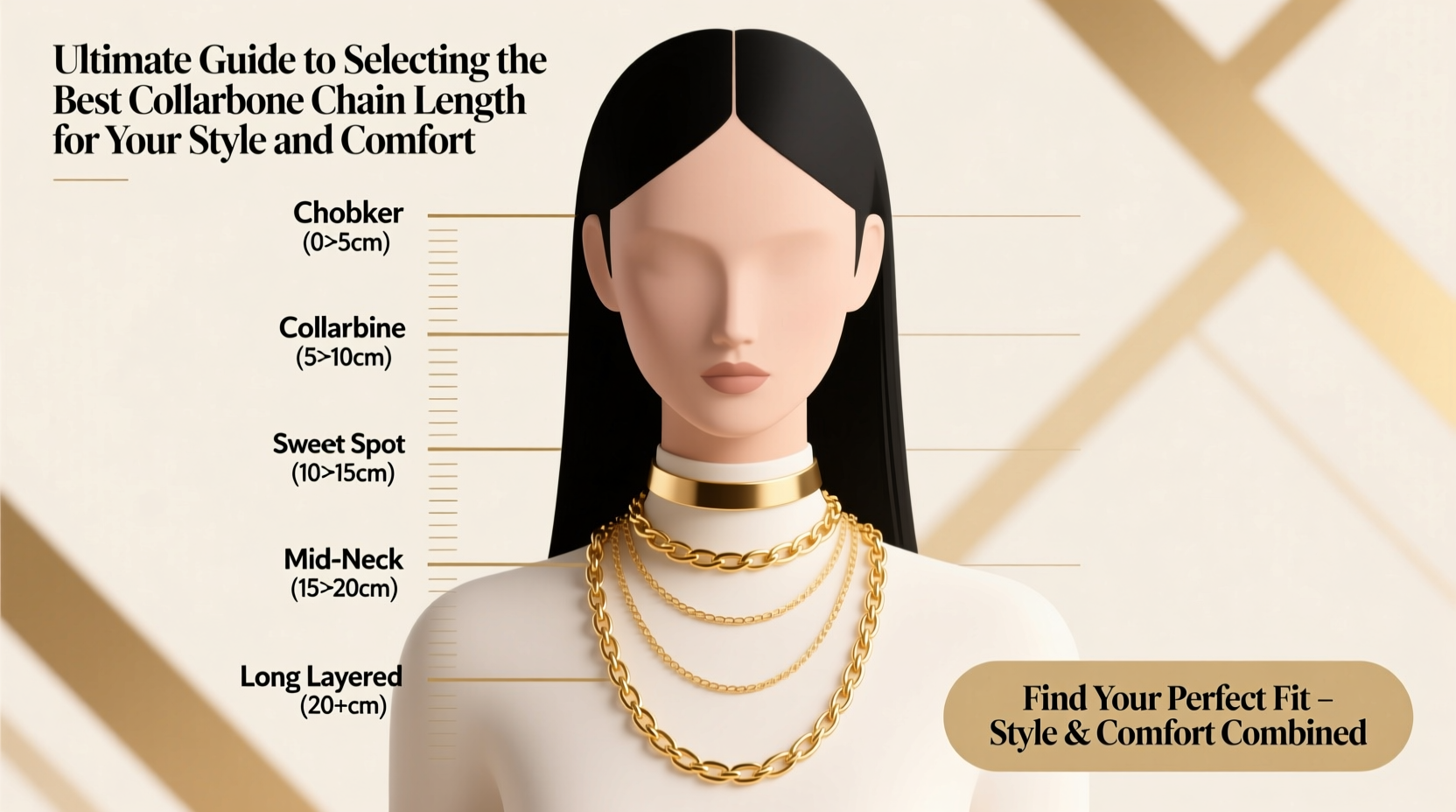 ultimate guide to selecting the best collarbone chain length for your style and comfort