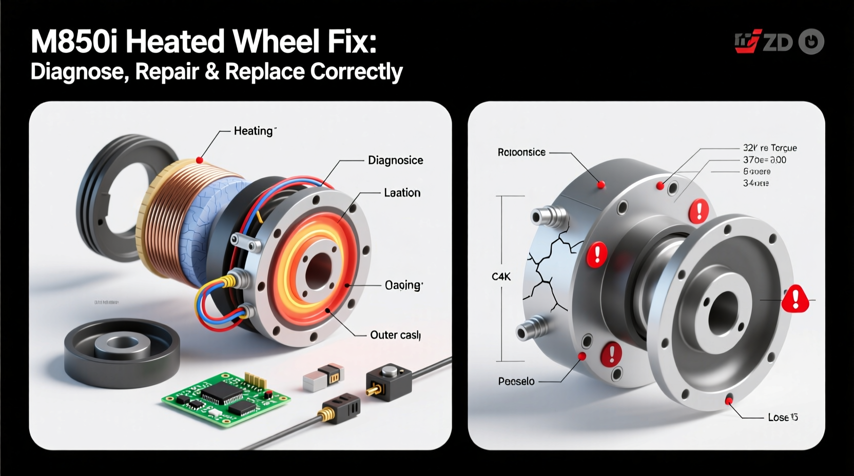 m850i heated wheel fix