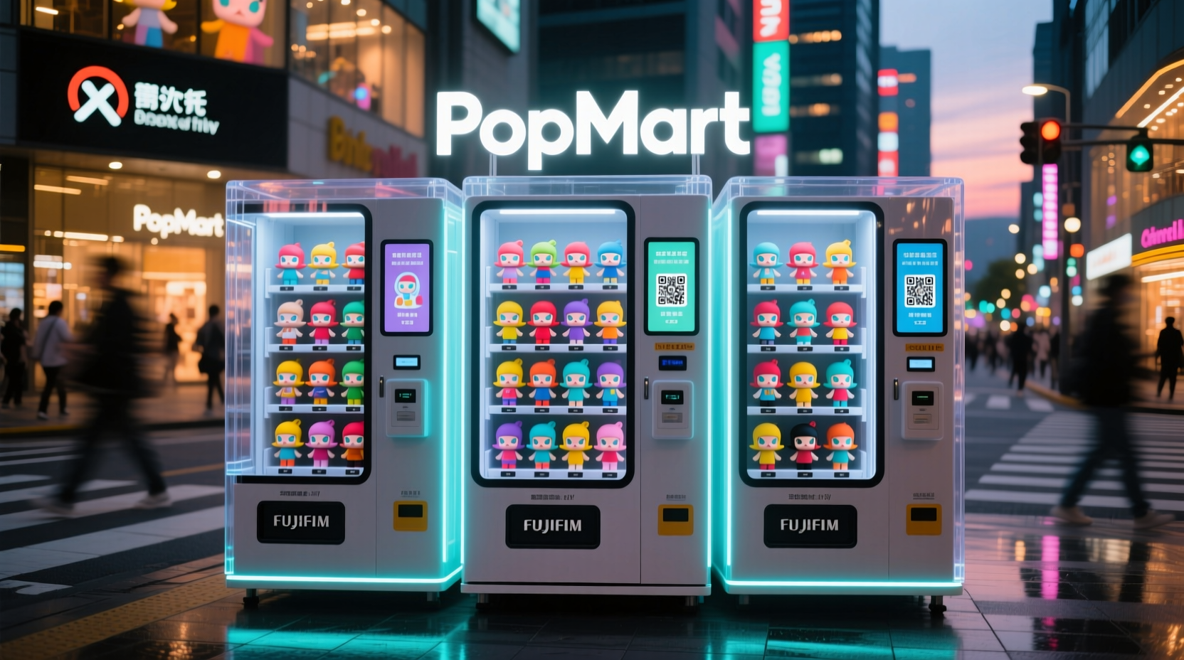where are popmart vending machines