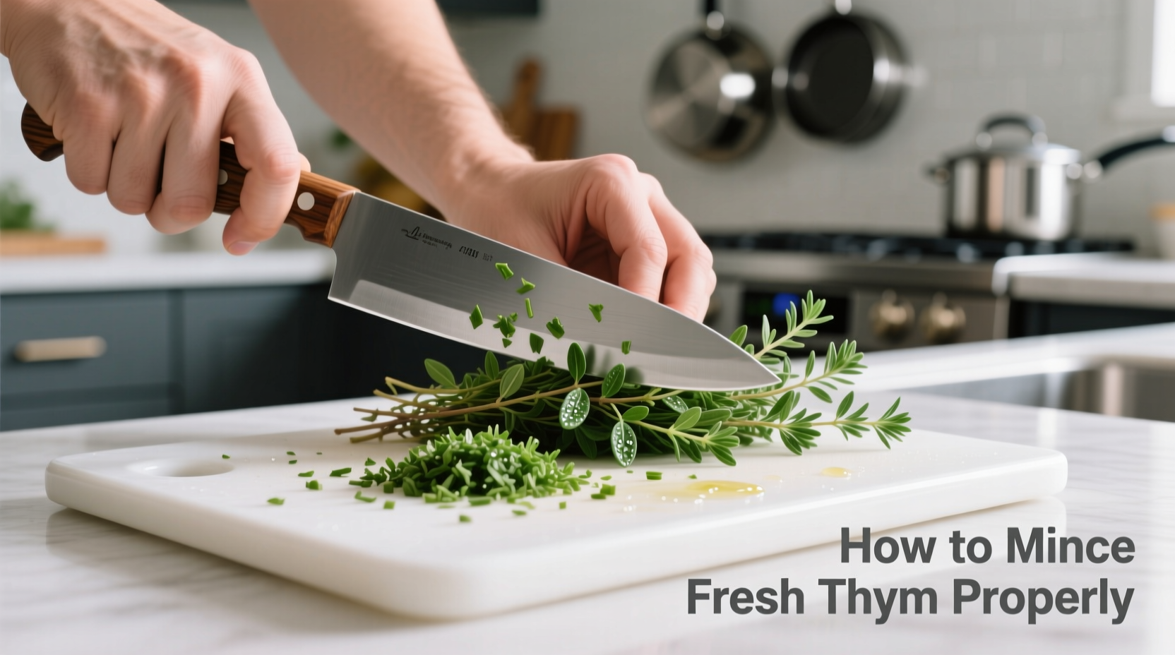 How to Mince Fresh Thyme Properly