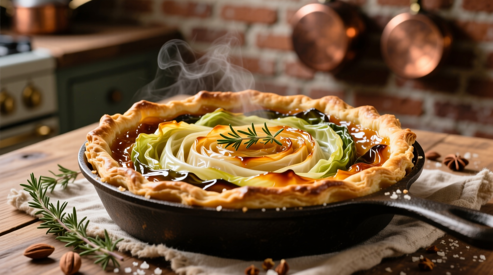 savory cabbage tart tatine recipe