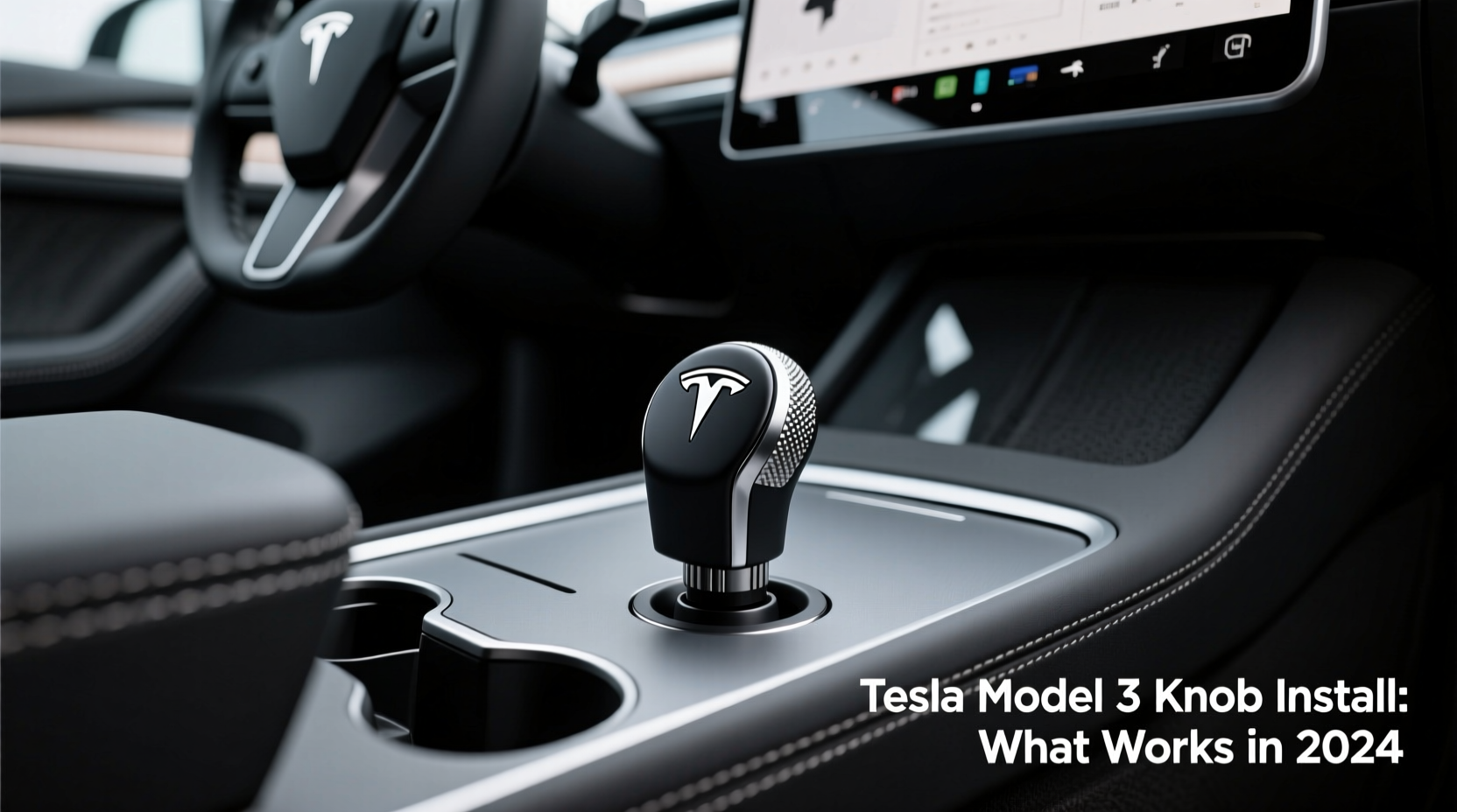 tesla model 3 knob install