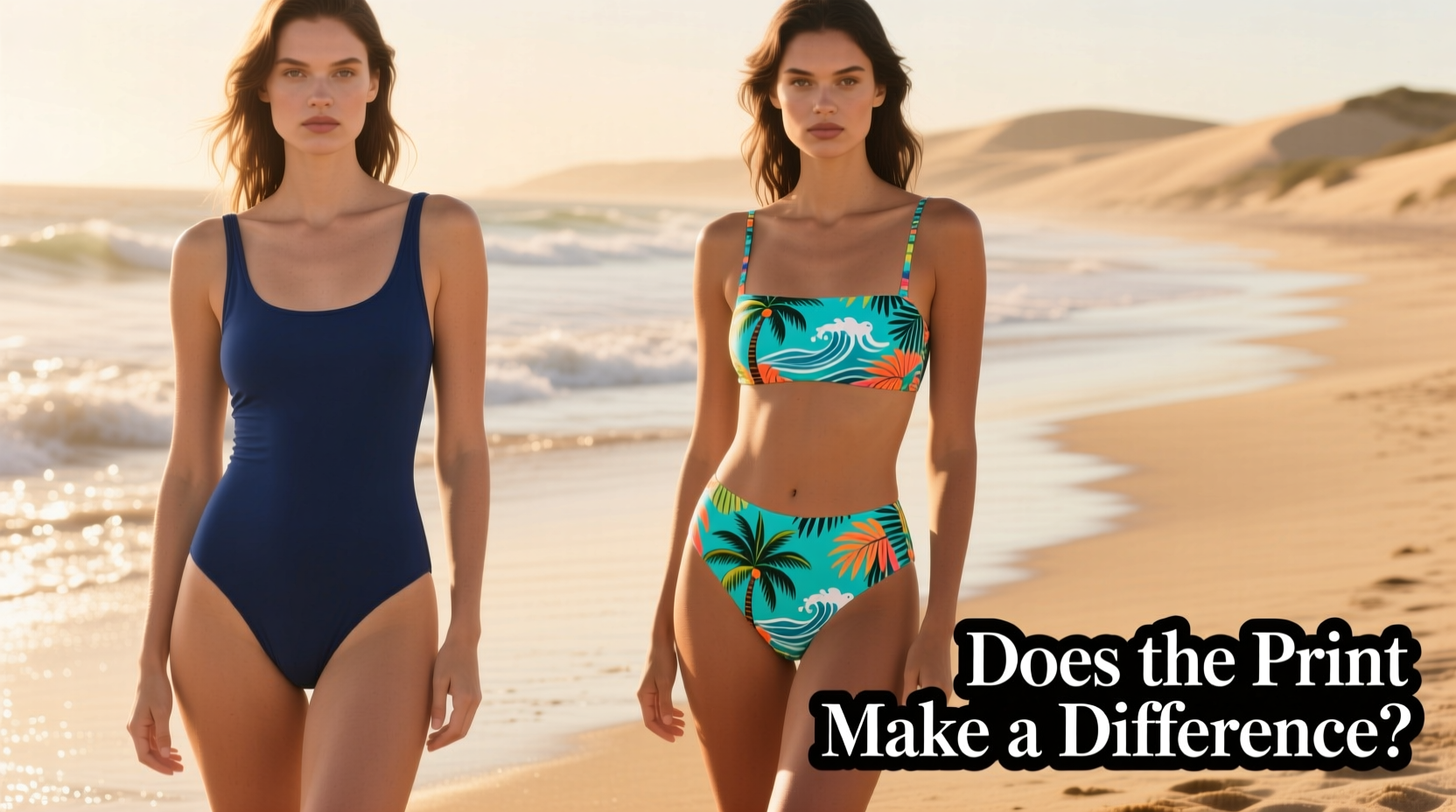 solid vs patterned swimsuit does the print actually make a difference on how you look