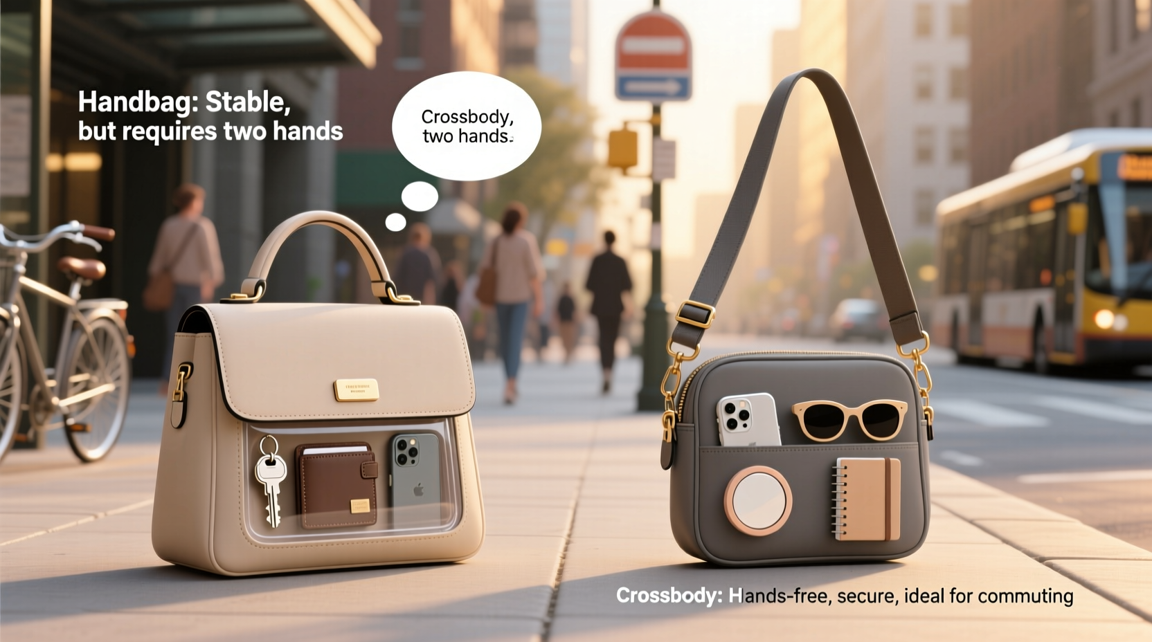 handbag vs crossbody bag which is actually more practical for everyday use