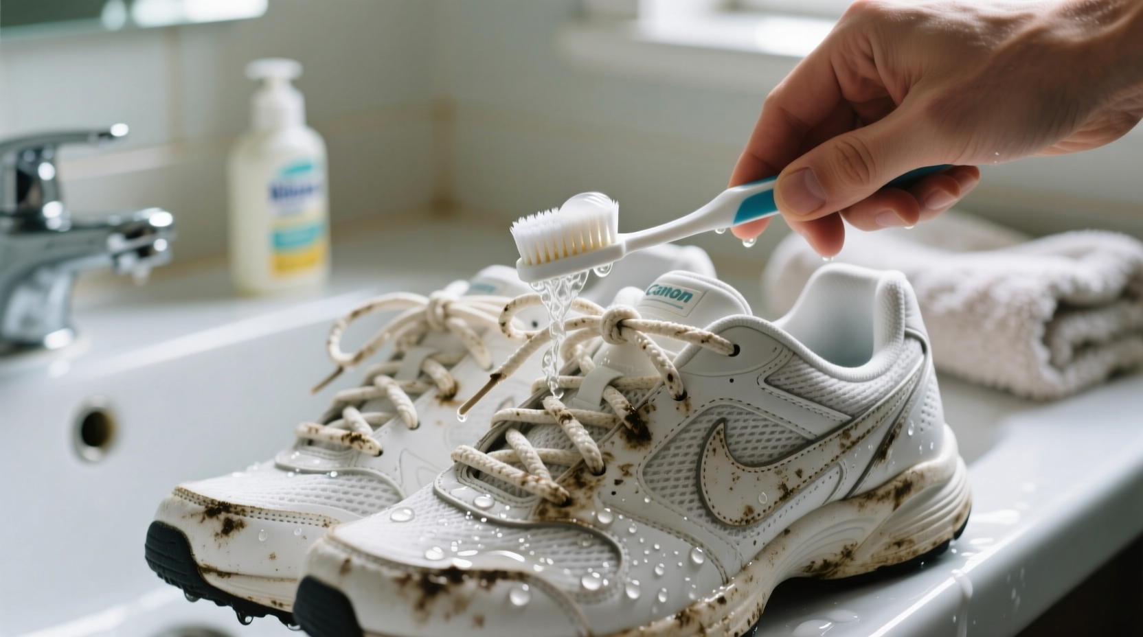 how to clean shoelaces