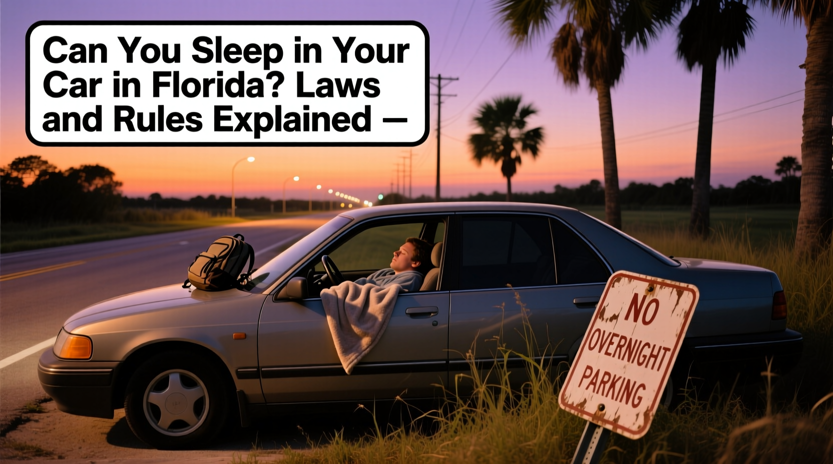 can you sleep in your car in florida