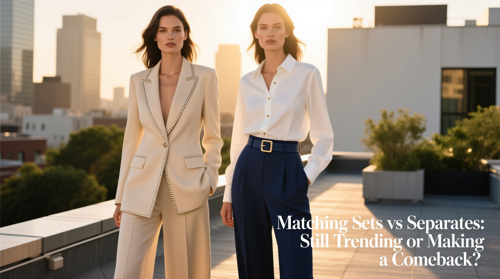 two piece sets vs separates are matching outfits still trending or are separates making a comeback