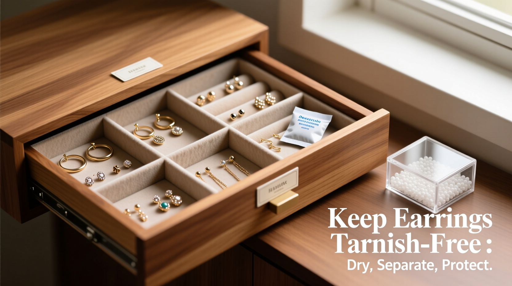 effective methods to store fashion earrings and keep them tarnish free