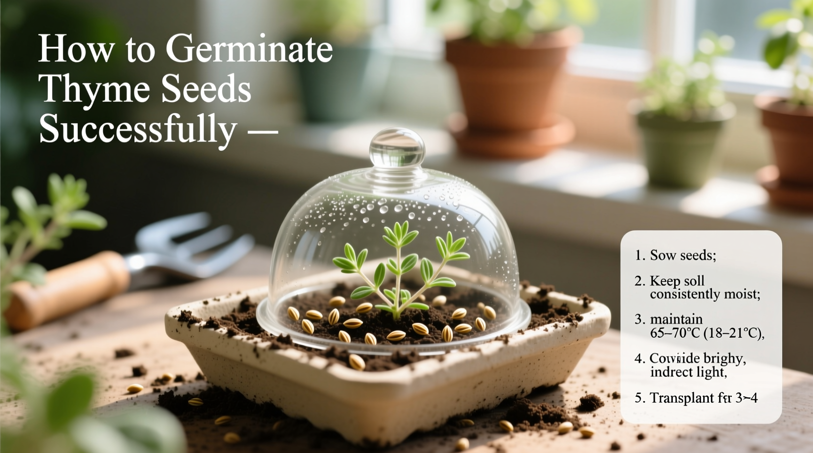 How to Germinate Thyme Seeds Successfully