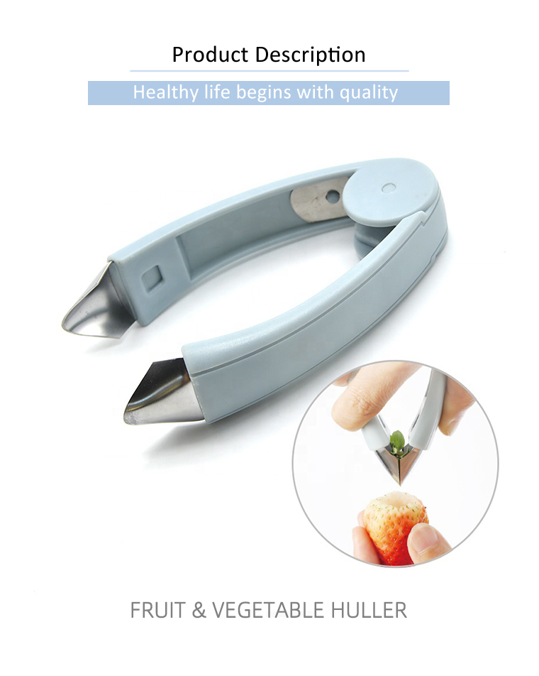 Multi Function Fruit & Vegetable Gadget Strawberry Huller Core Remover for Various Fruits