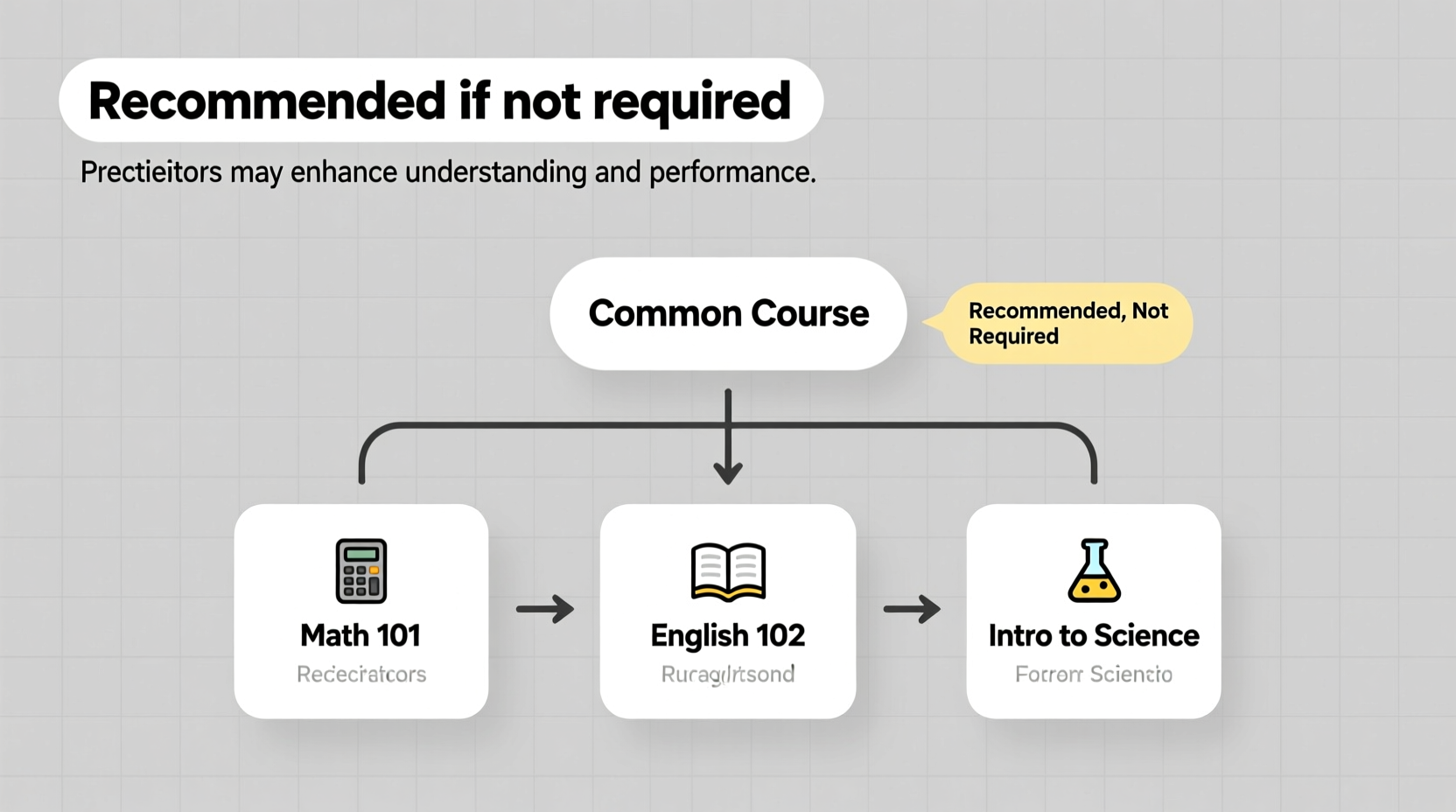 common course prerequisites why recommended if not required