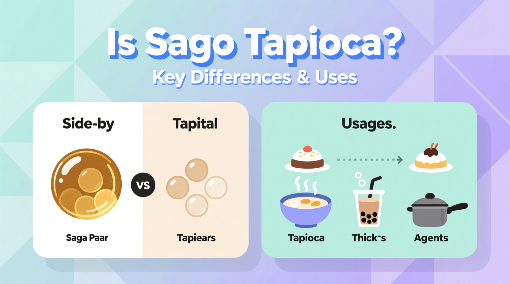 Is Sago Tapioca? Key Differences & Uses