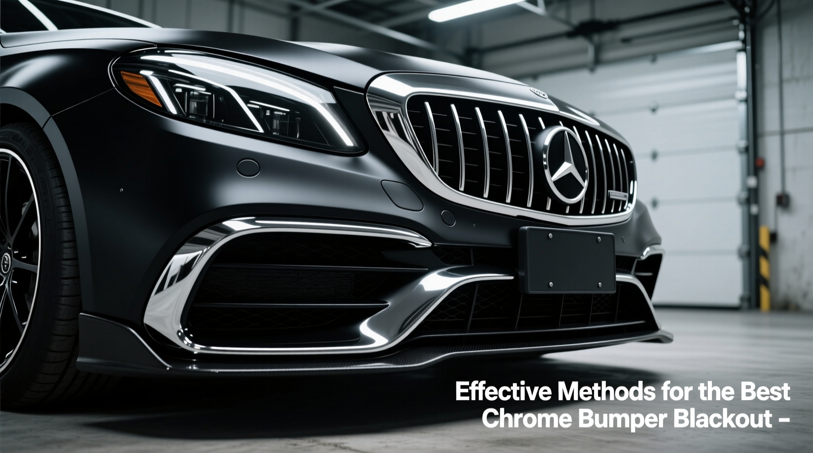 effective methods for the best way to blackout chrome bumpers