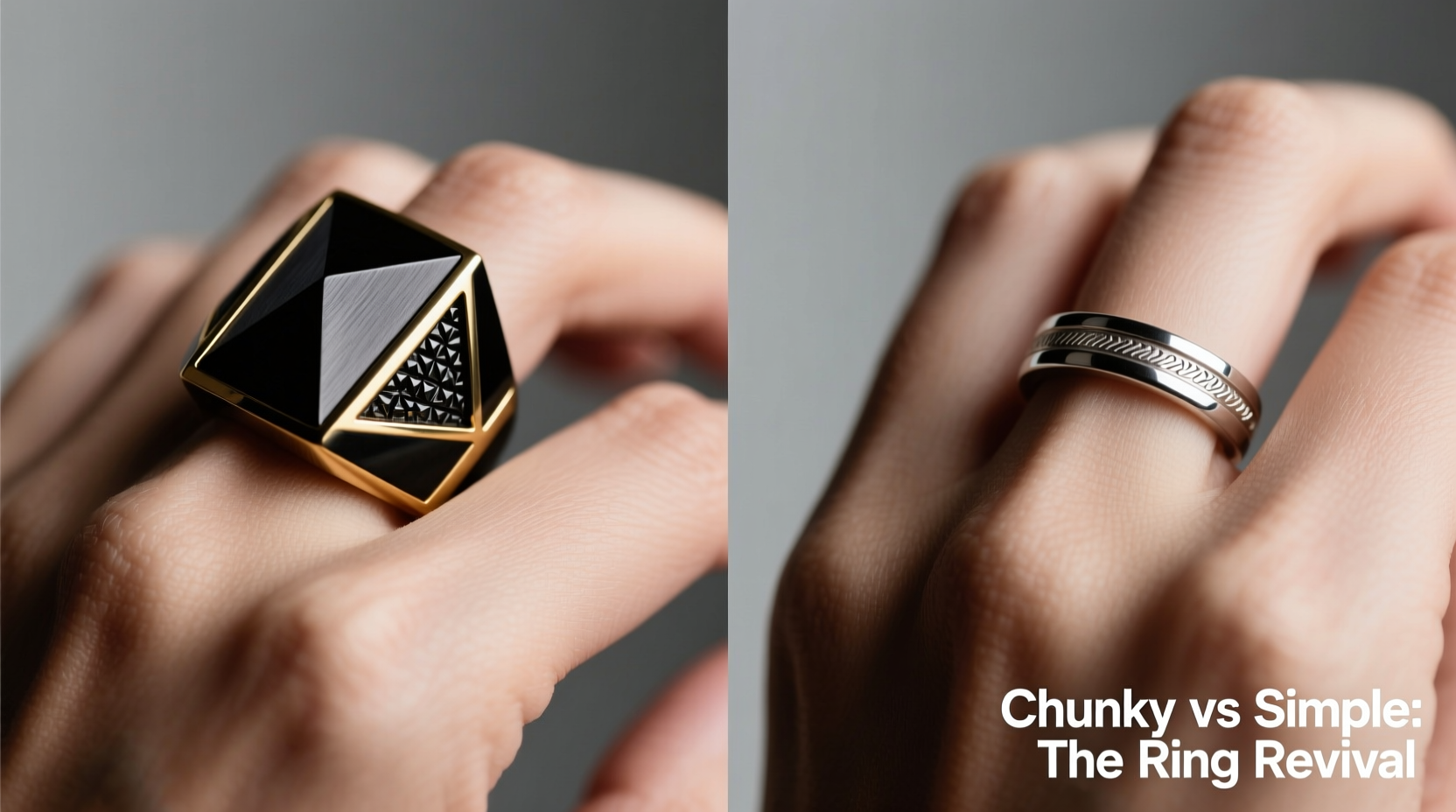 chunky rings vs simple rings are chunky rings still in style or are simple rings making a comeback