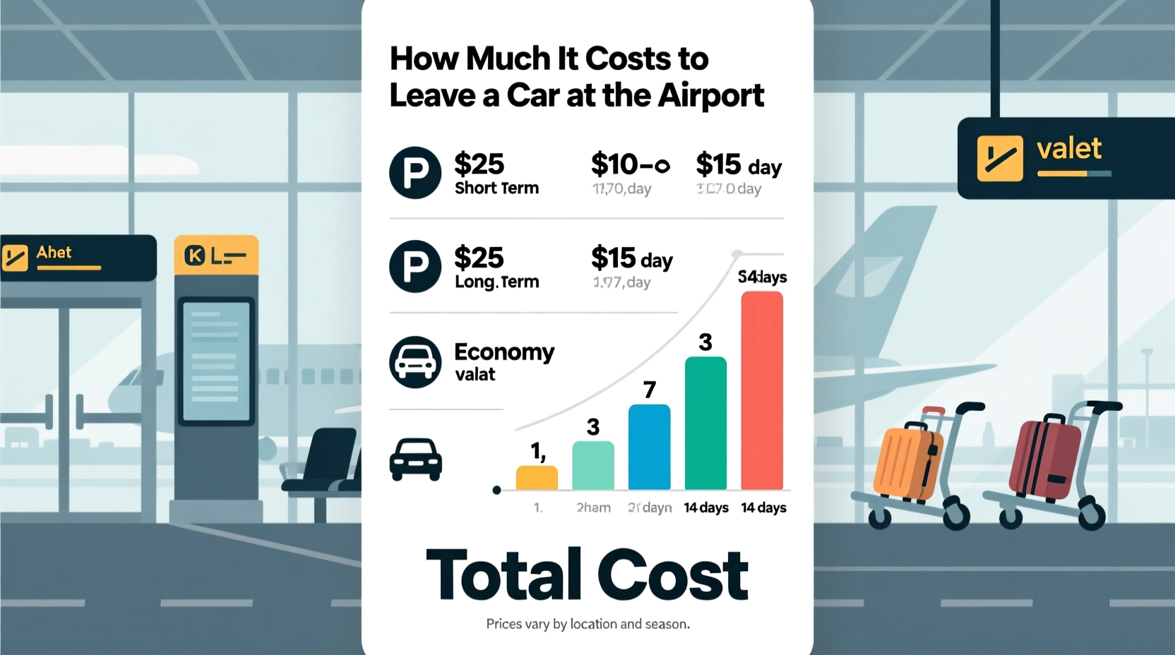 how much does it cost to leave car at airport