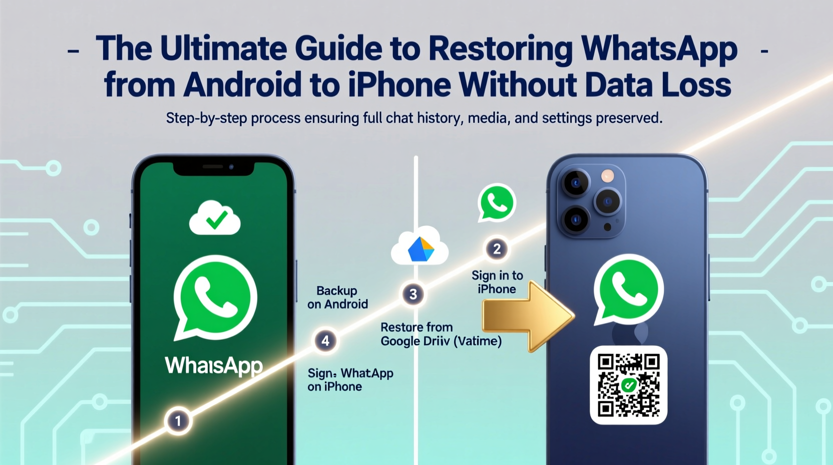 the ultimate guide to restoring whatsapp from android to iphone without data loss