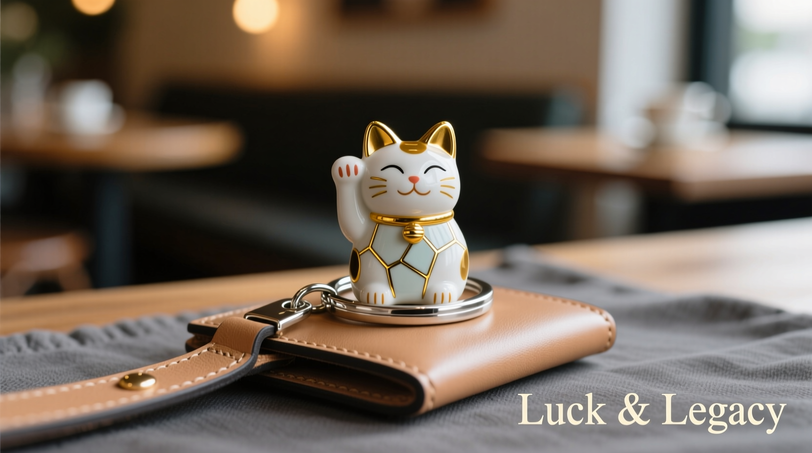 creative ways to use a lucky cat keychain as a stylish and meaningful wallet charm