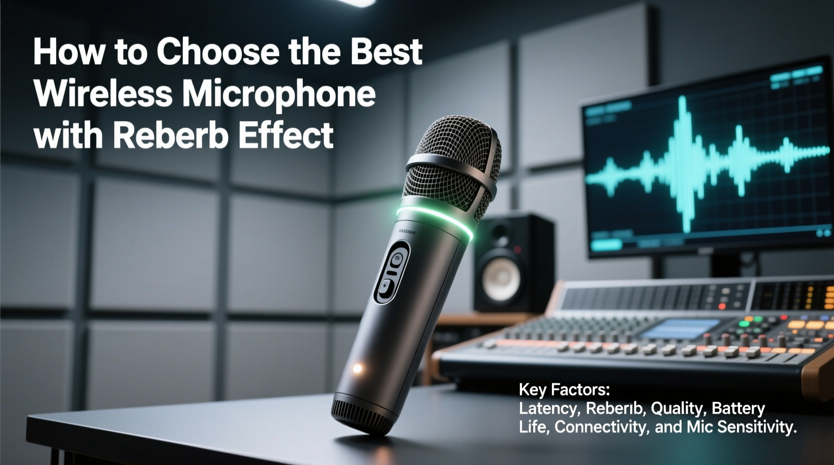 wireless microphone with reverb effect