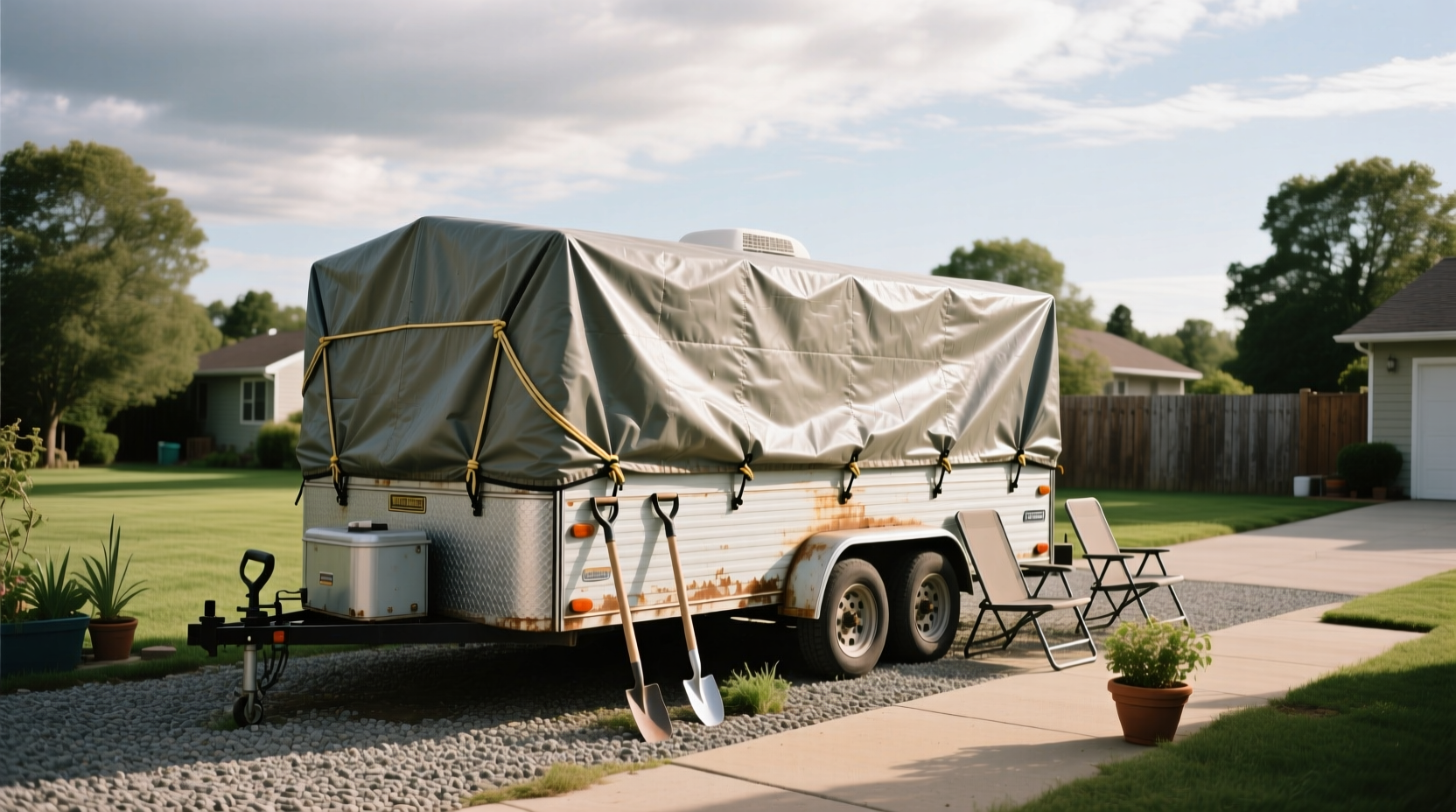 How to Choose a Utility Trailer Cover: Should I Use a Tarp?