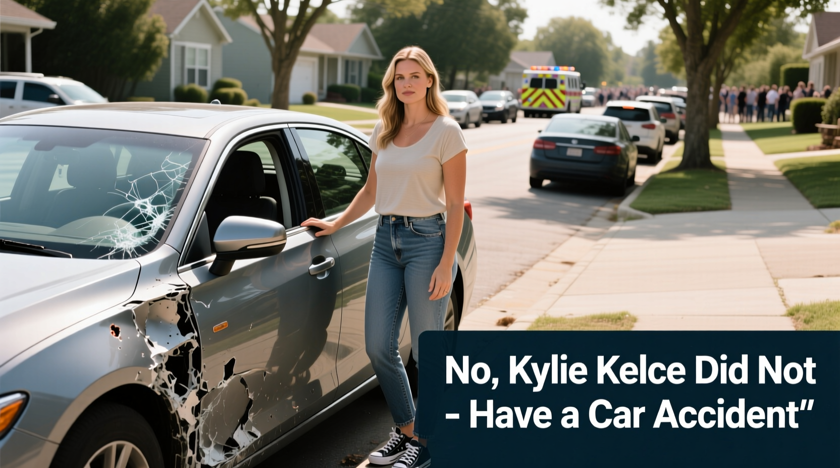 did kylie kelce get in a car accident