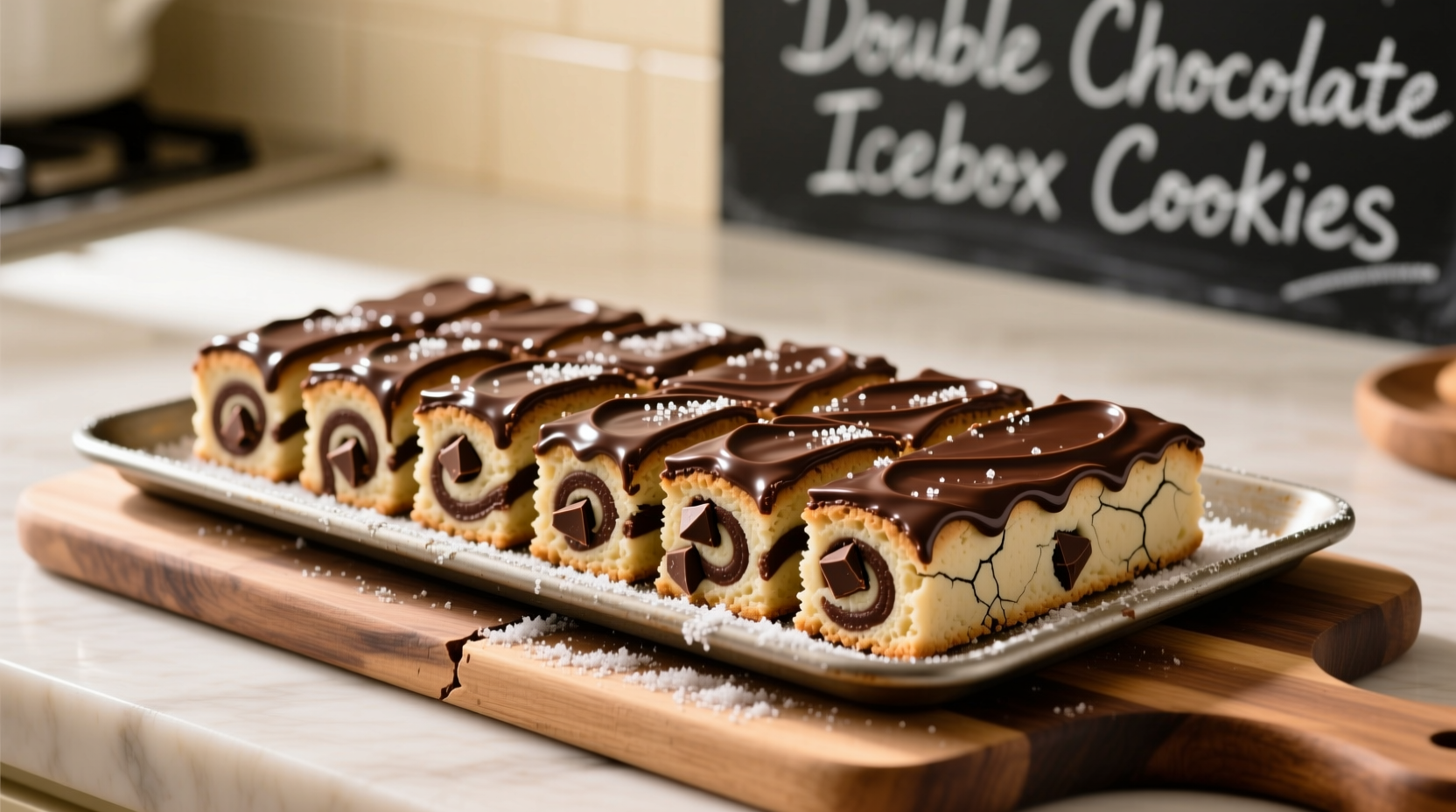 double chocolate icebox cookies recipe
