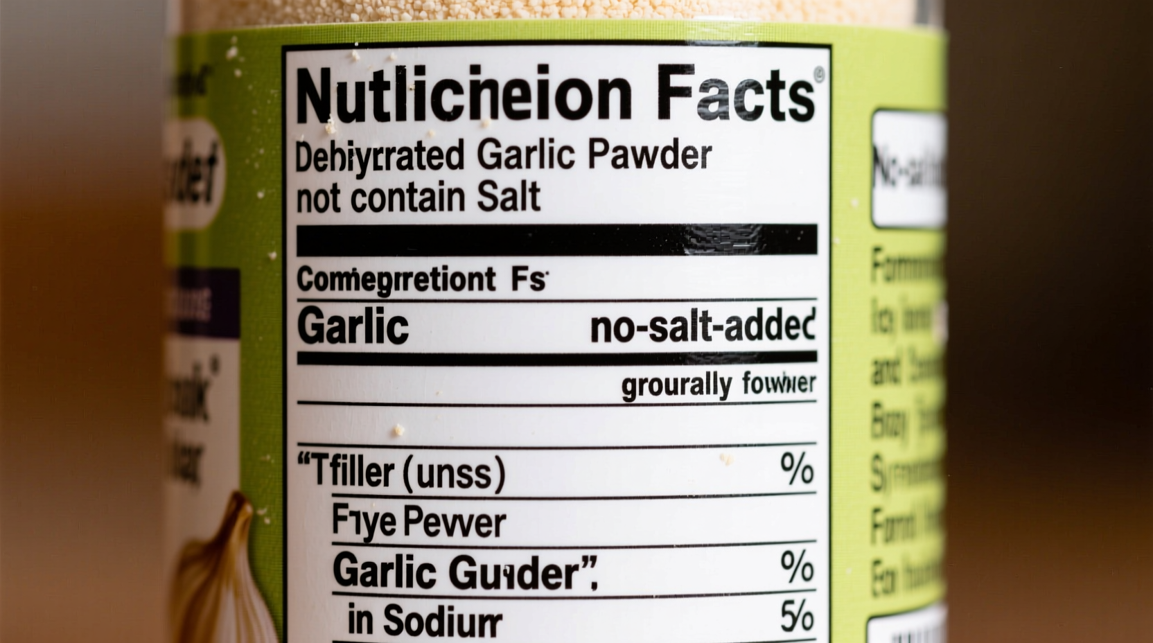 does garlic powder have salt in it