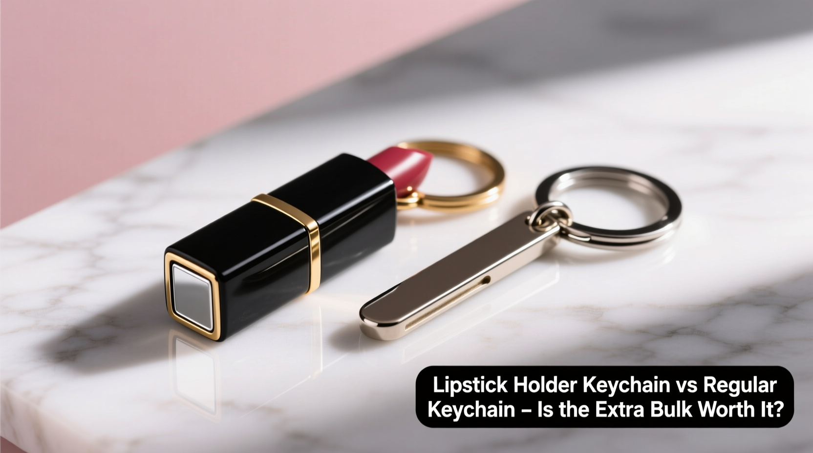 lipstick holder keychain vs regular keychain is the extra bulk worth it