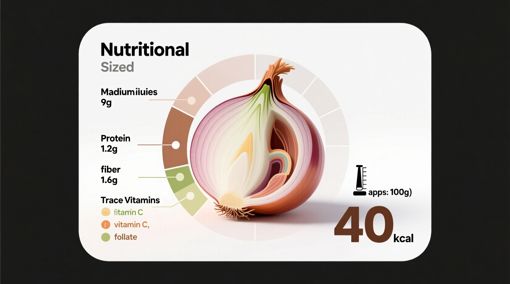 calories in a onion