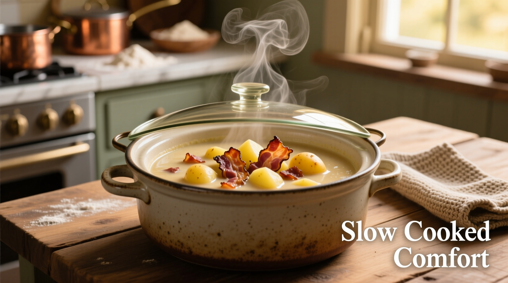 slow cooker potato bacon soup
