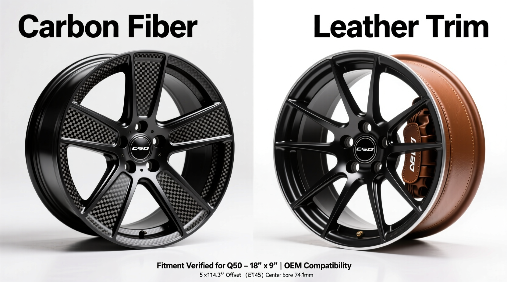 Carbon vs Leather Q50 Wheel: Real Differences & Fitment Facts