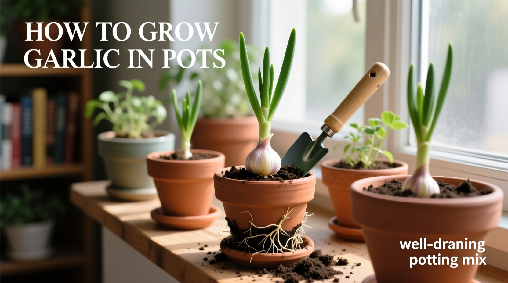 how do i grow garlic in pots