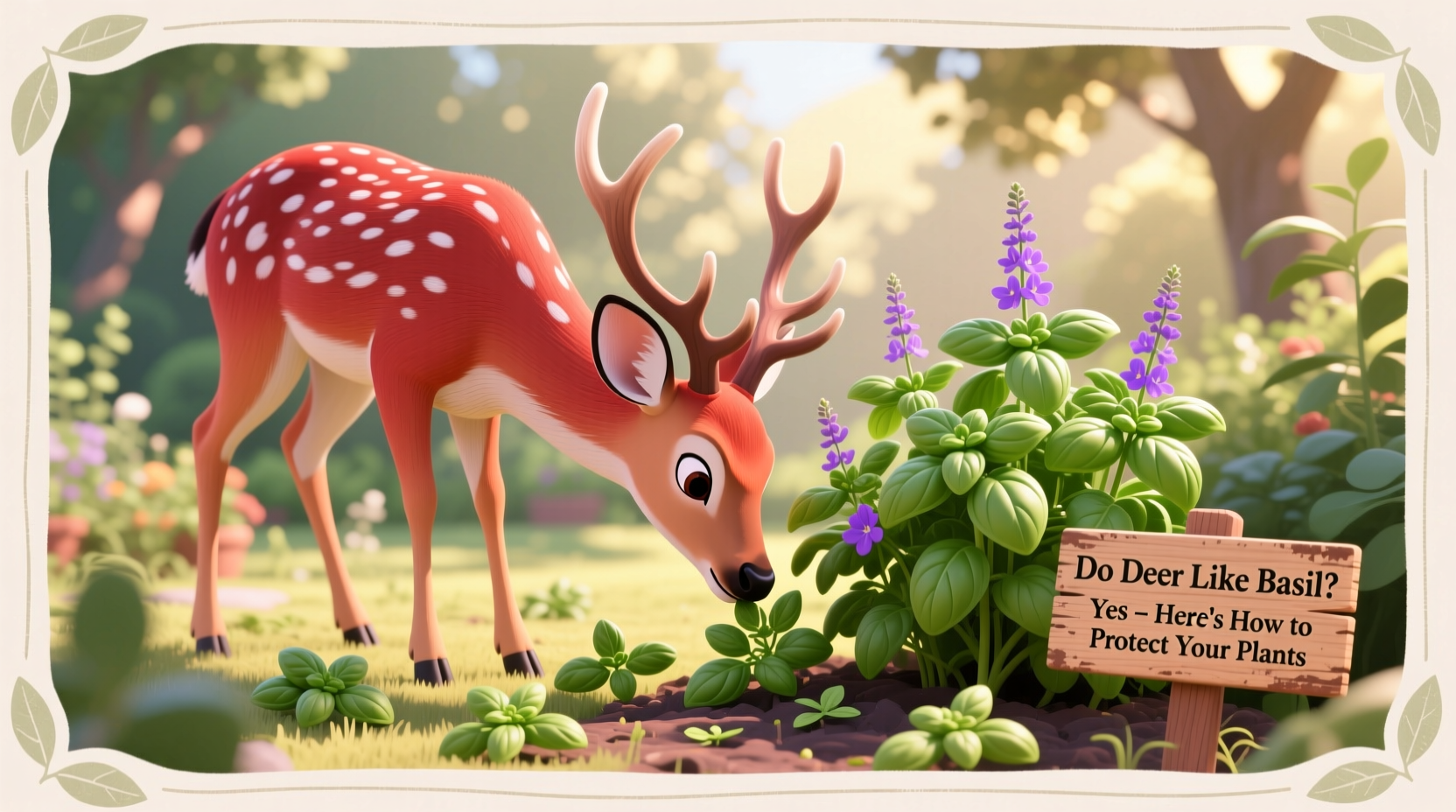 do deer like basil