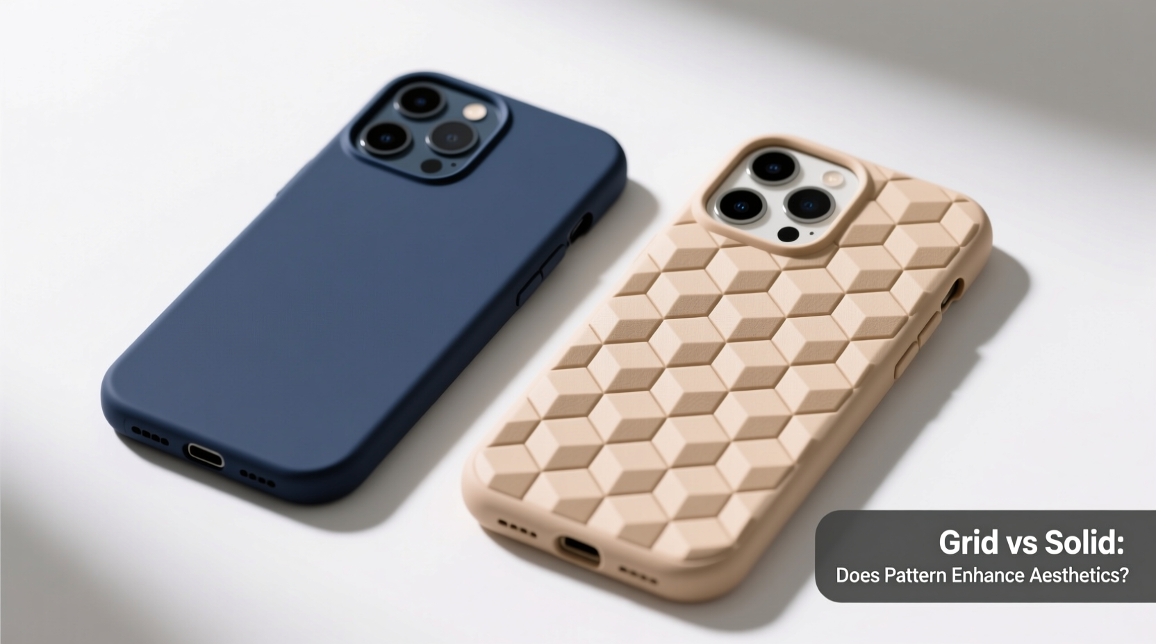 grid vs solid phone case does a pattern actually make your phone look better