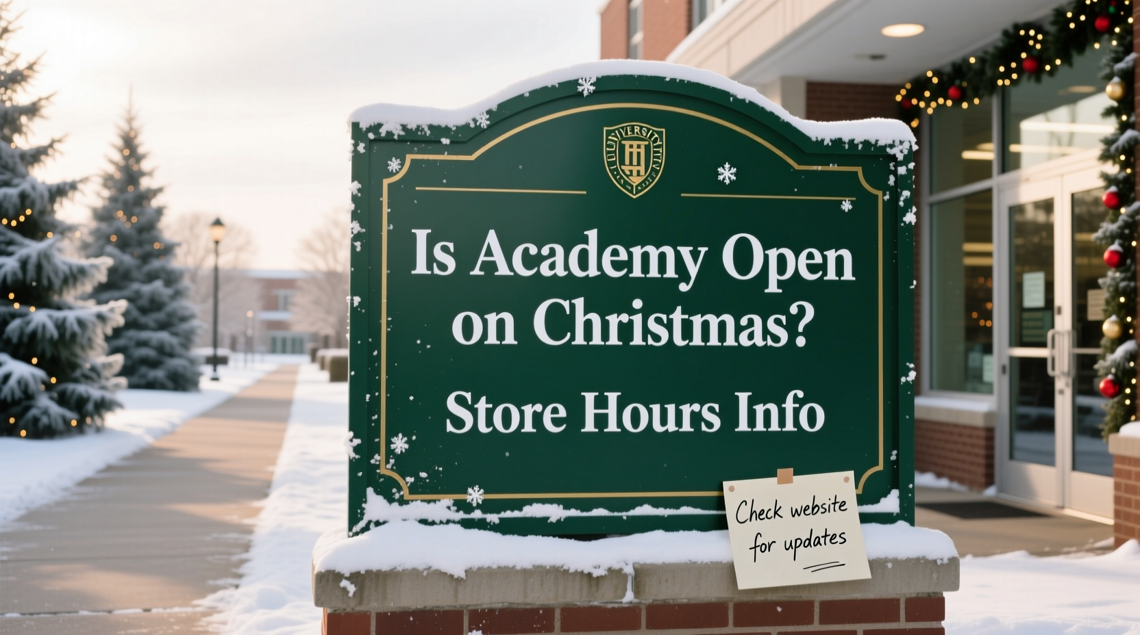 is academy open on christmas