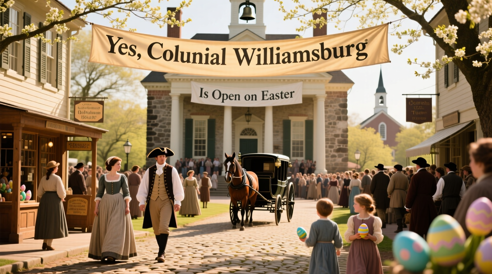 is colonial williamsburg open on easter