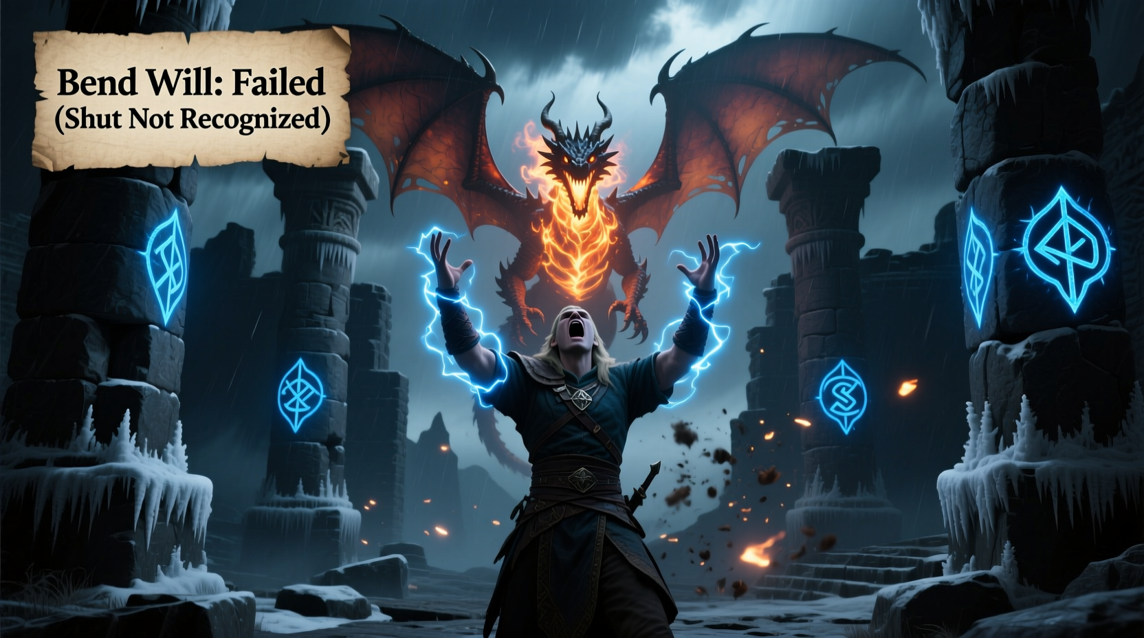 summon durnehviir not working skyrim shout troubleshooting