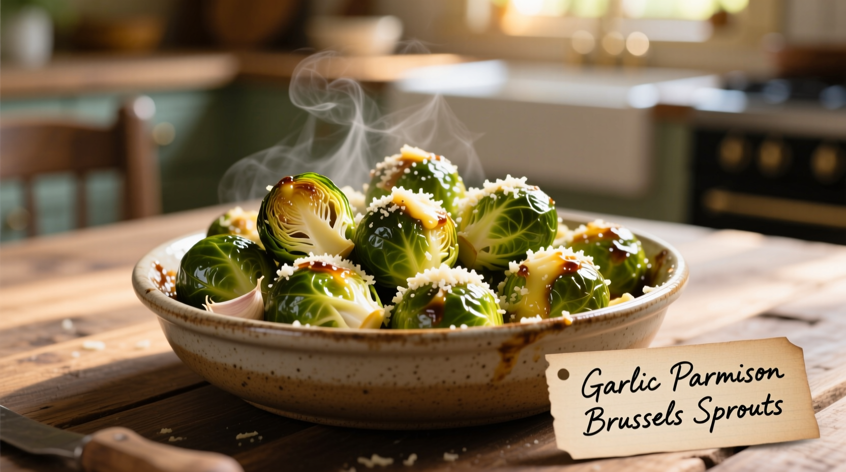 brussels sprouts garlic parmesan